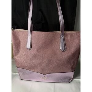 Pink Glitter Kate spade Tote Bag